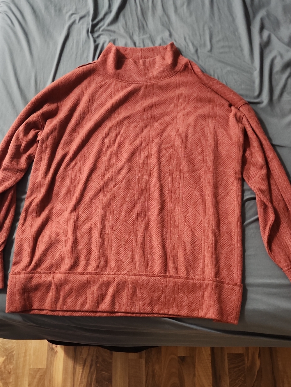 BKE Women's Rustic Red Cowl neck Knit Sweater